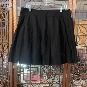 Classic Black Pleated Women's Skirt